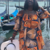 Off-Shoulder Ankara Dress