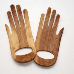 Wooden Hand Salad Mixers