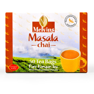 Melvins Masala Tea Teabags Tagless 50s