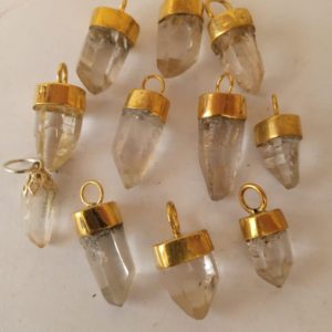 Crystal Quartz Gemstone Pendant