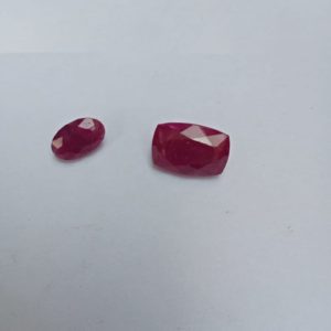 Ruby Faceted Gemstone