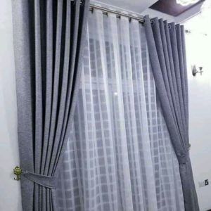 Metallic Grey Curtains