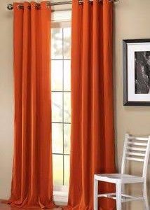 Orange Curtains