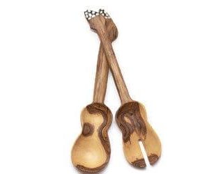 Olive wooden Acoustic Guitar salad set