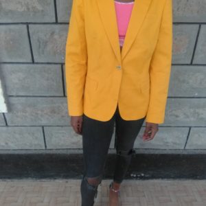 Ladies yellow mustard jacket