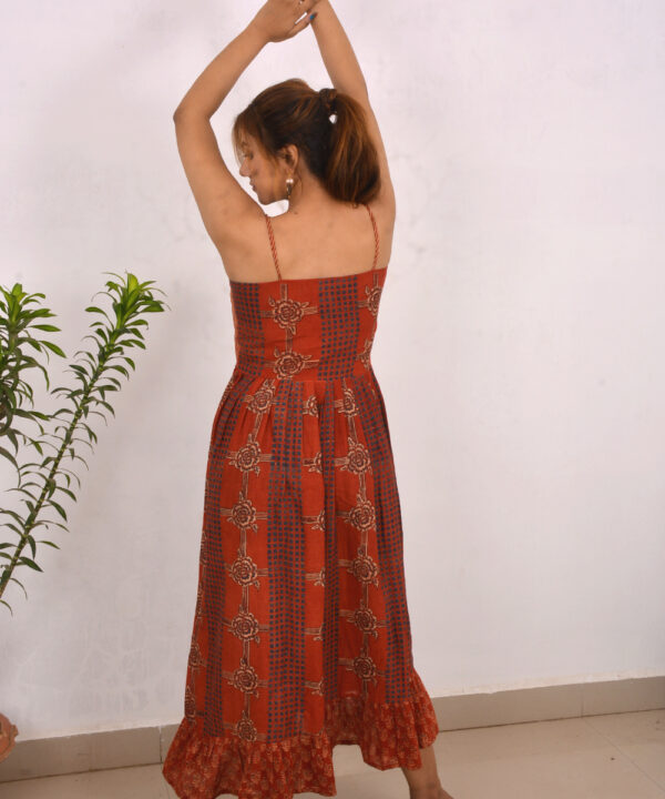 Eden Garden Muslin Handprinted Slip Dress 4