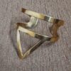 Contemporary Golden Brass Cuffs