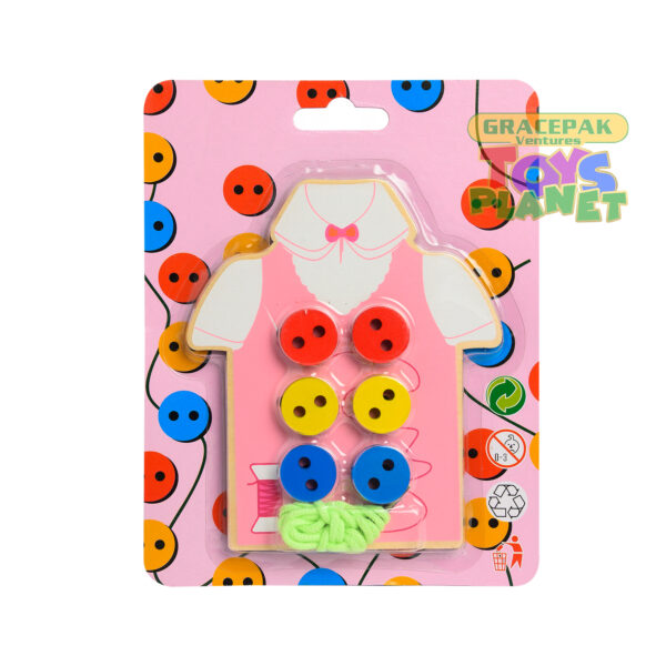 Wear The Button Wooden Toy