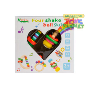 Four Shake Bell Suit Baby Ring Toys