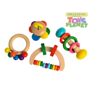 Four Shake Bell Suit Baby Ring Toys