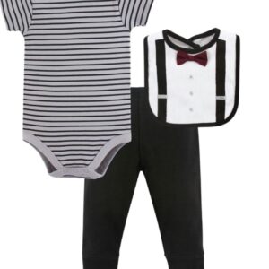 Boys Bodysuit, pants and bib set