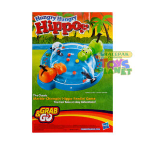 Hasbro Gaming B1001 Hungry Hungry Hippos Grab & Go Game