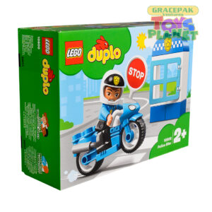 LEGO 10900 DUPLO Town Police Bike Building Blocks – 8 Pieces