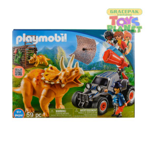 Playmobil 9434 Enemy Quad with Triceratops Building Set